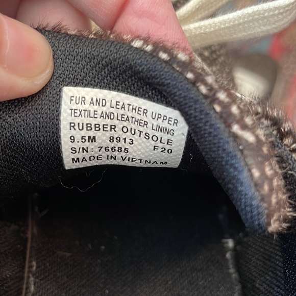 TORY BURCH HOWELL LEATHER AND CALF HAIR TENNIS SHOES SIZE 9.5 - Picture 9 of 10